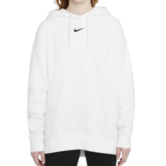 Nike Tops - NIKE Center Swoosh Oversized Fleece Hoodie | Medium
